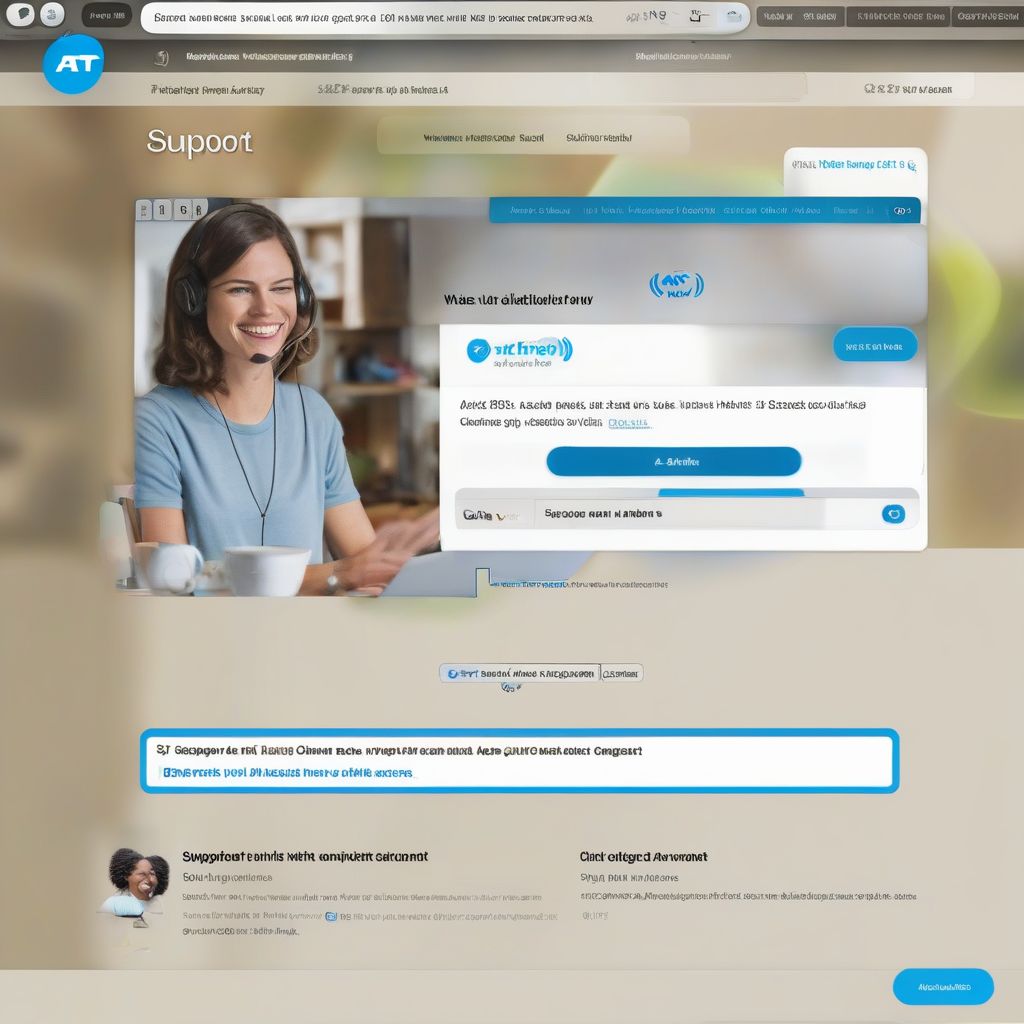 Screenshot of AT&T online chat